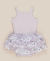 HuxBaby Floral Summer Ballet Onesie Lilac 12-18M